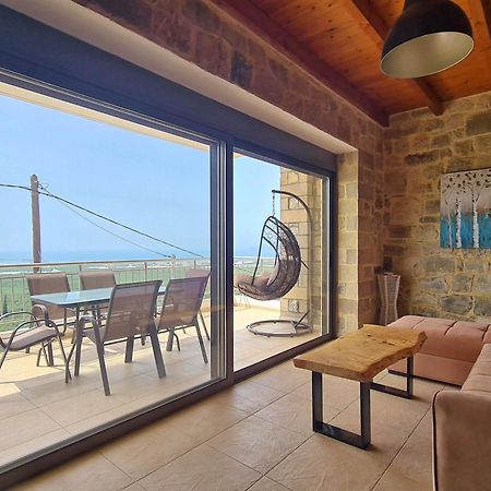 New Villa Kalimera, View To Falasarna Beach Plátanos Dış mekan fotoğraf