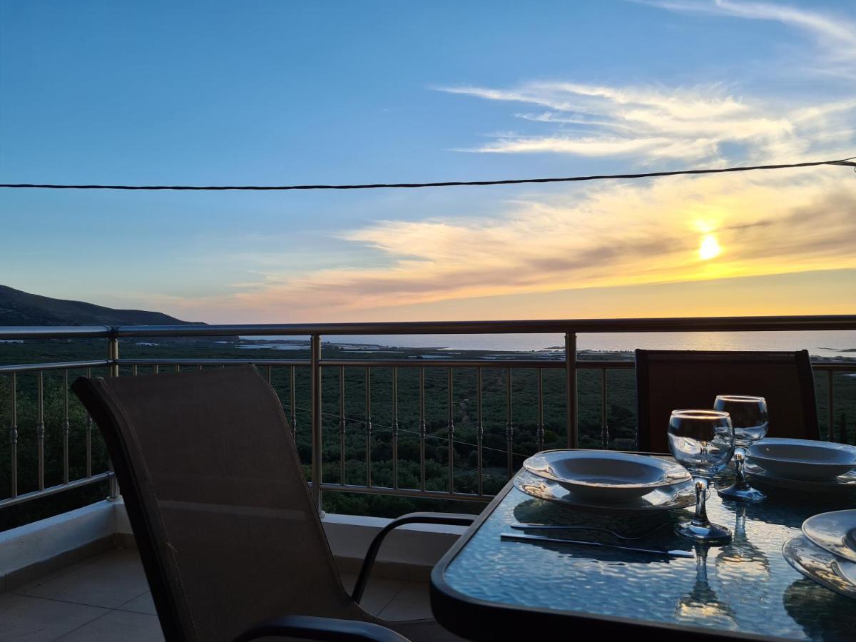 New Villa Kalimera, View To Falasarna Beach Plátanos Dış mekan fotoğraf