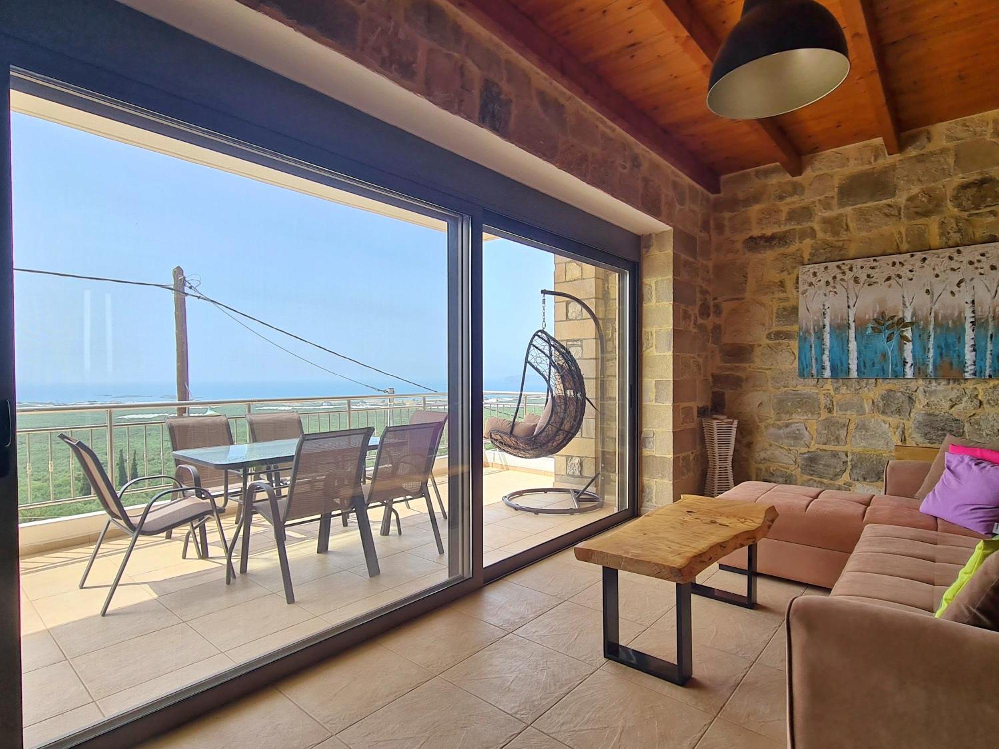 New Villa Kalimera, View To Falasarna Beach Plátanos Dış mekan fotoğraf